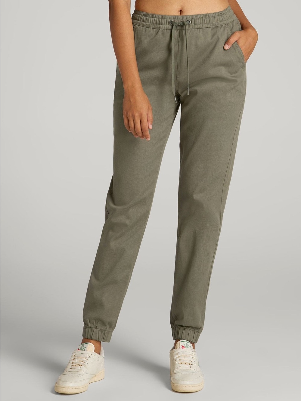 Aritzia Tna Utility Twill Cotton Jogger Pants Size 6 Olive
